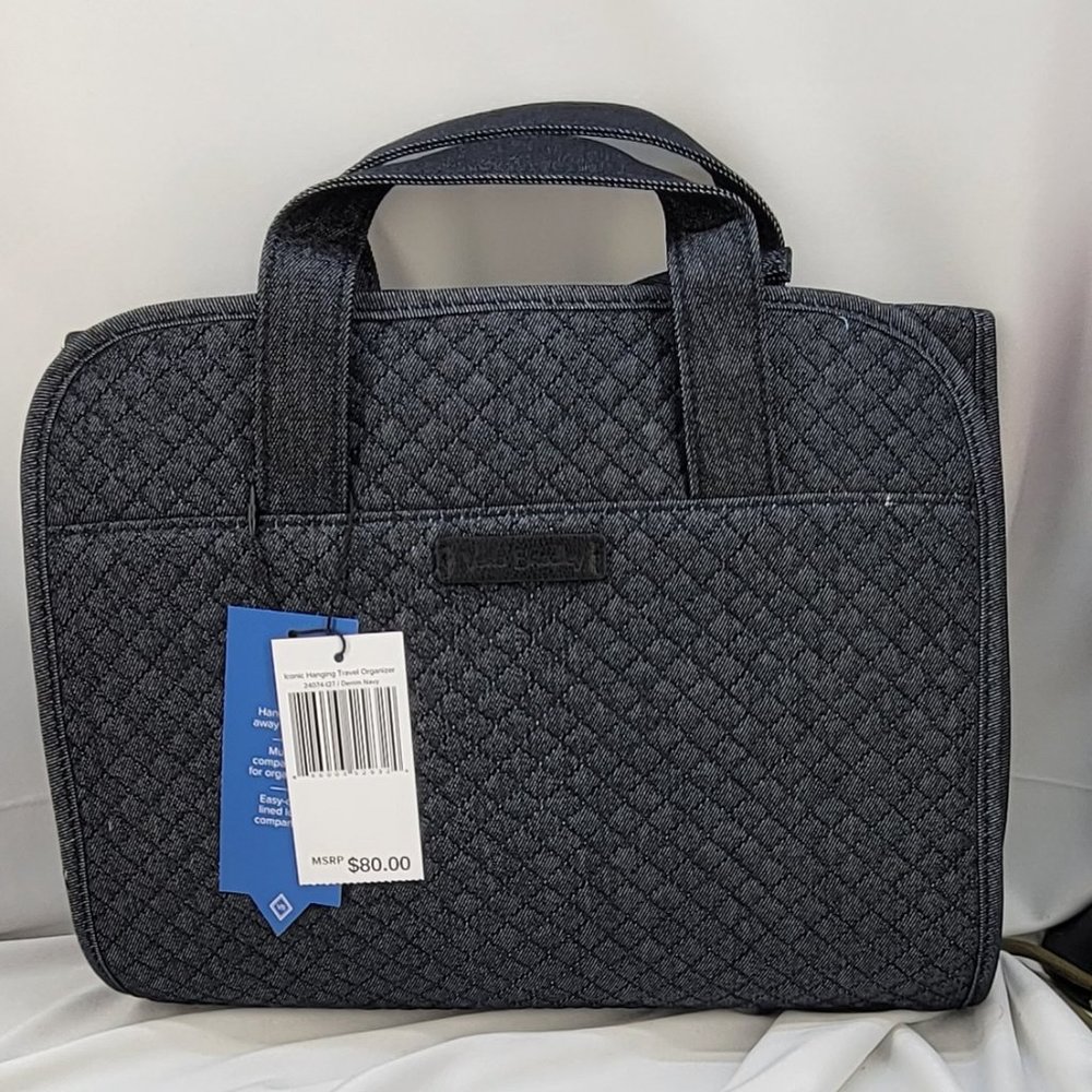 Vera Bradley Hanging Organizer - Denim Navy NWT - Picture 2 of 4